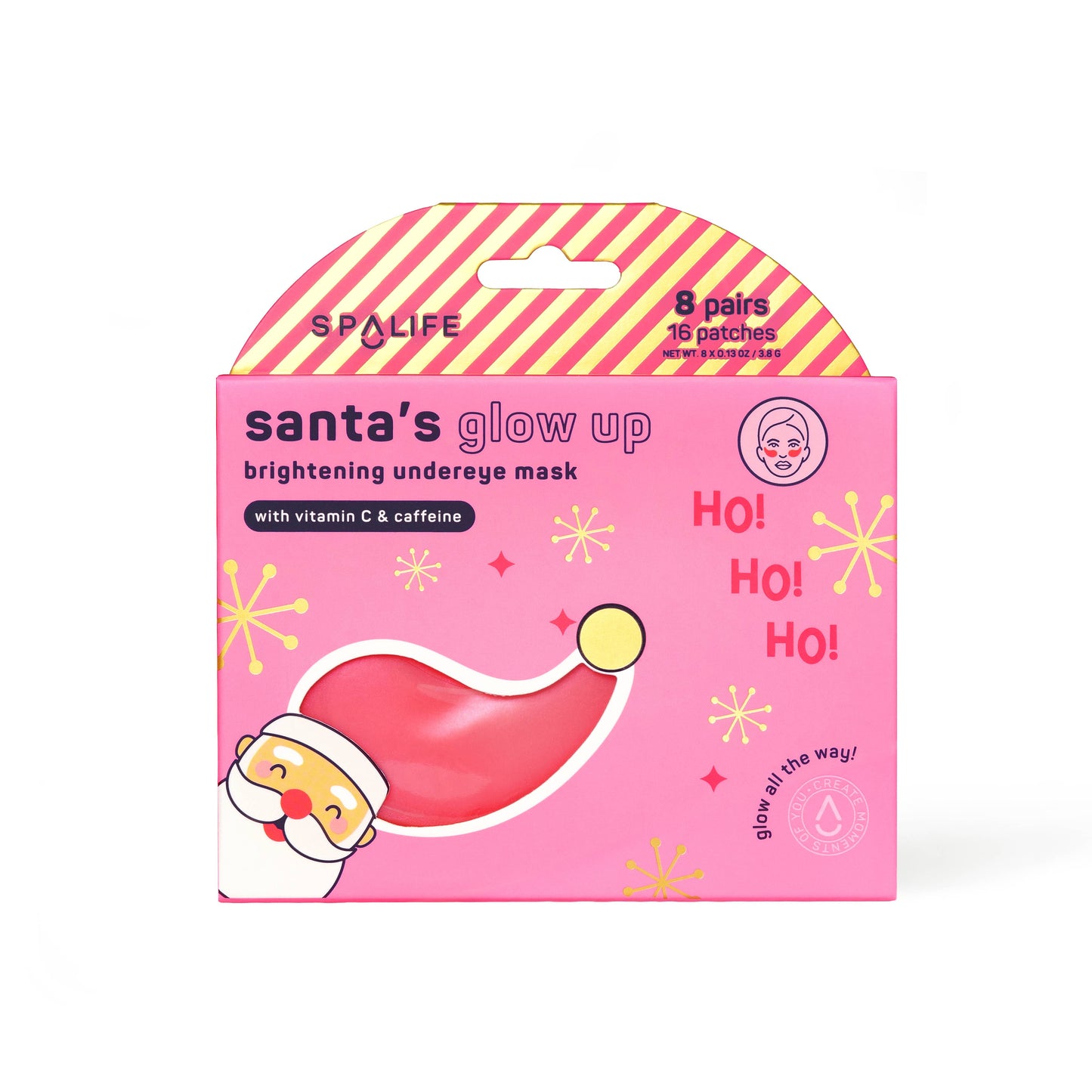 Christmas Holiday Santa's Glow Up Brightening Undereye Masks