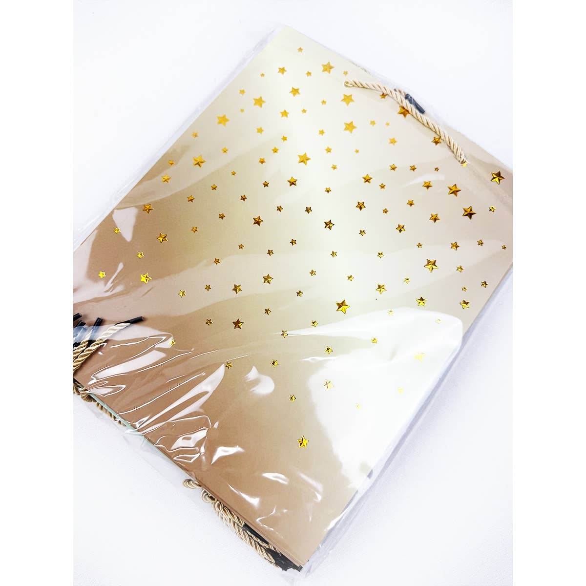 Ombre Star Design Embossed Gift Bag