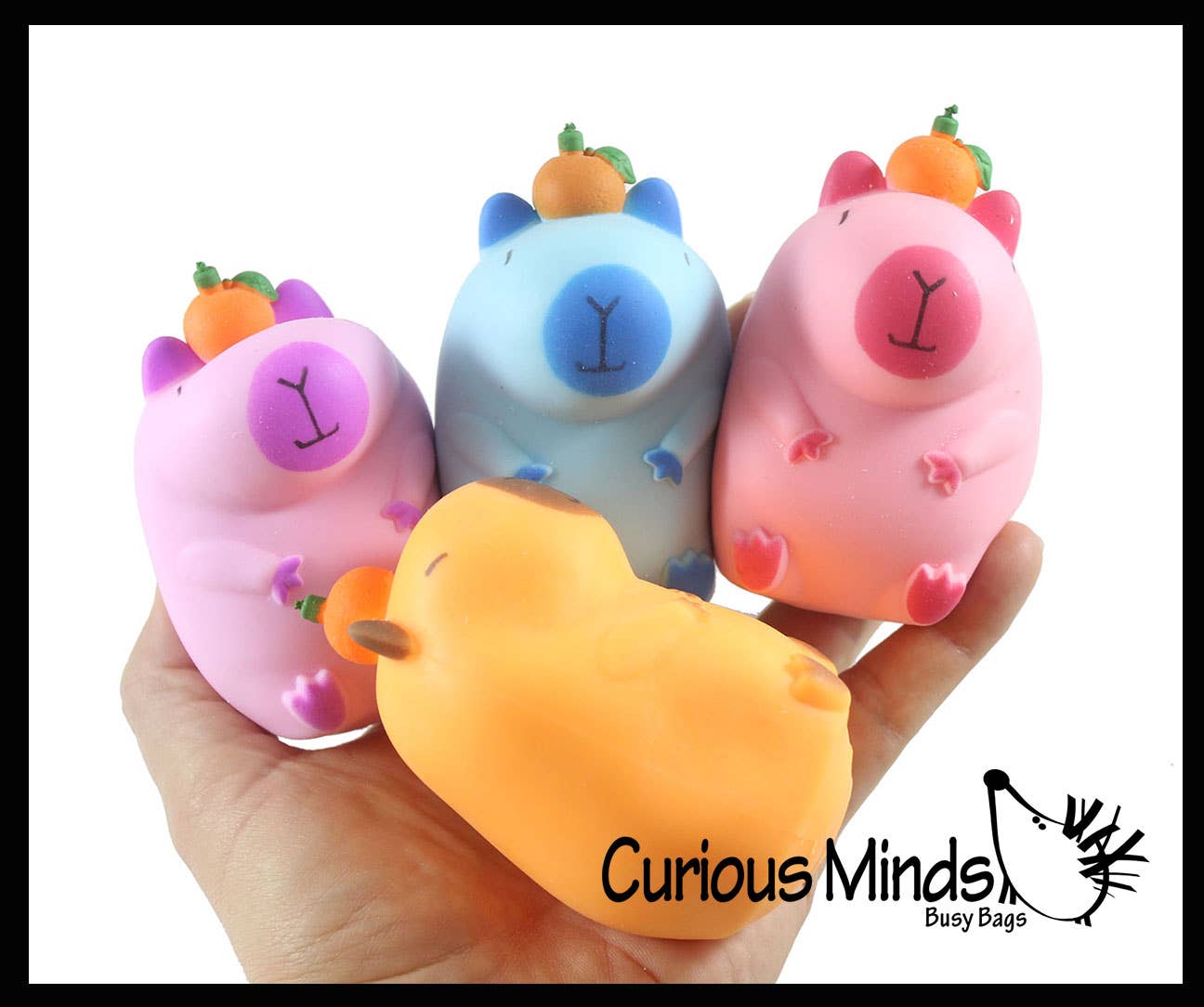 1 Capybara Stretchy Sand Filled - Lover Sensory Fidget Toy W