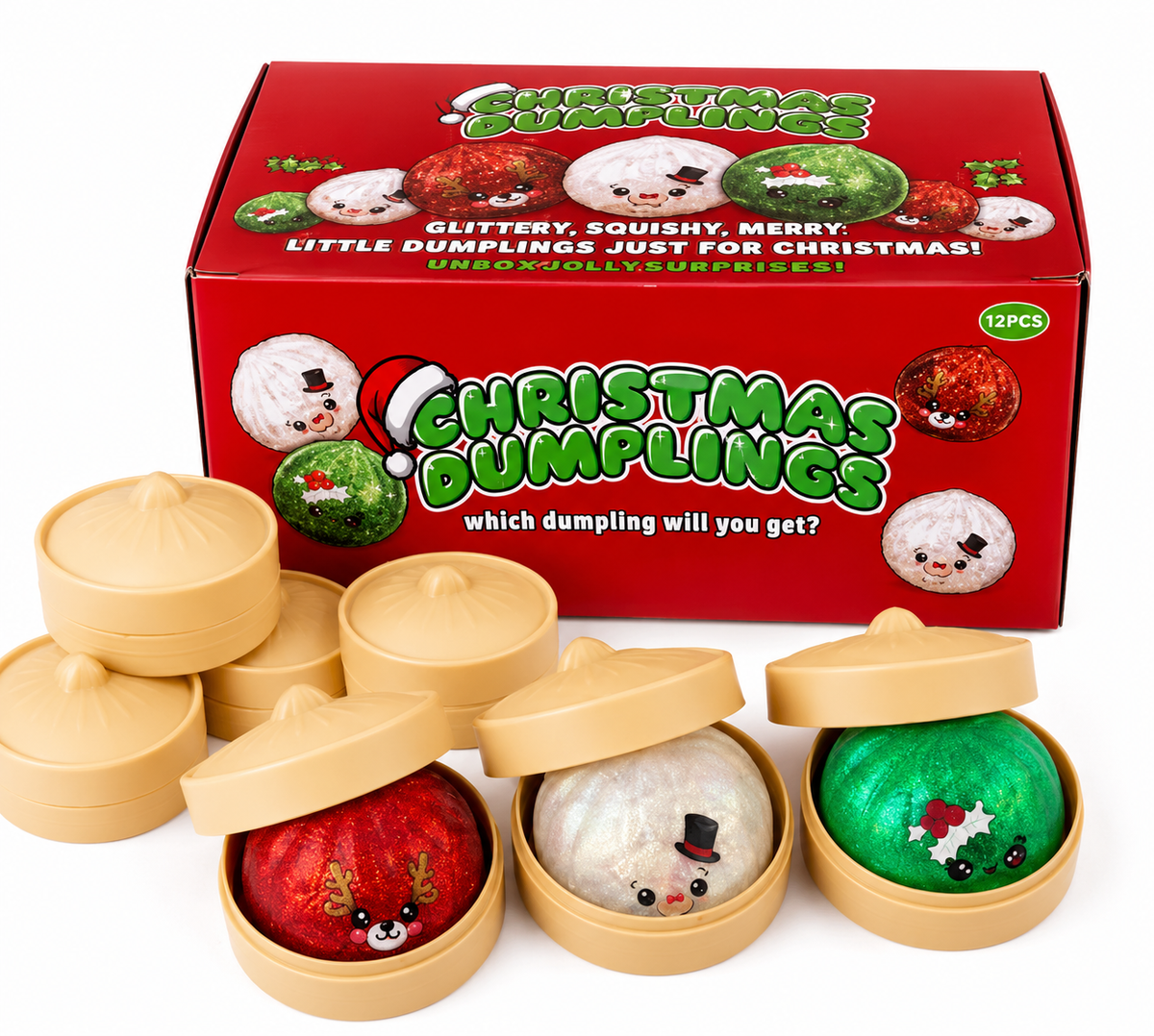Christmas Holiday Mystery Squishy Dumpling ⛄️🎄🎅