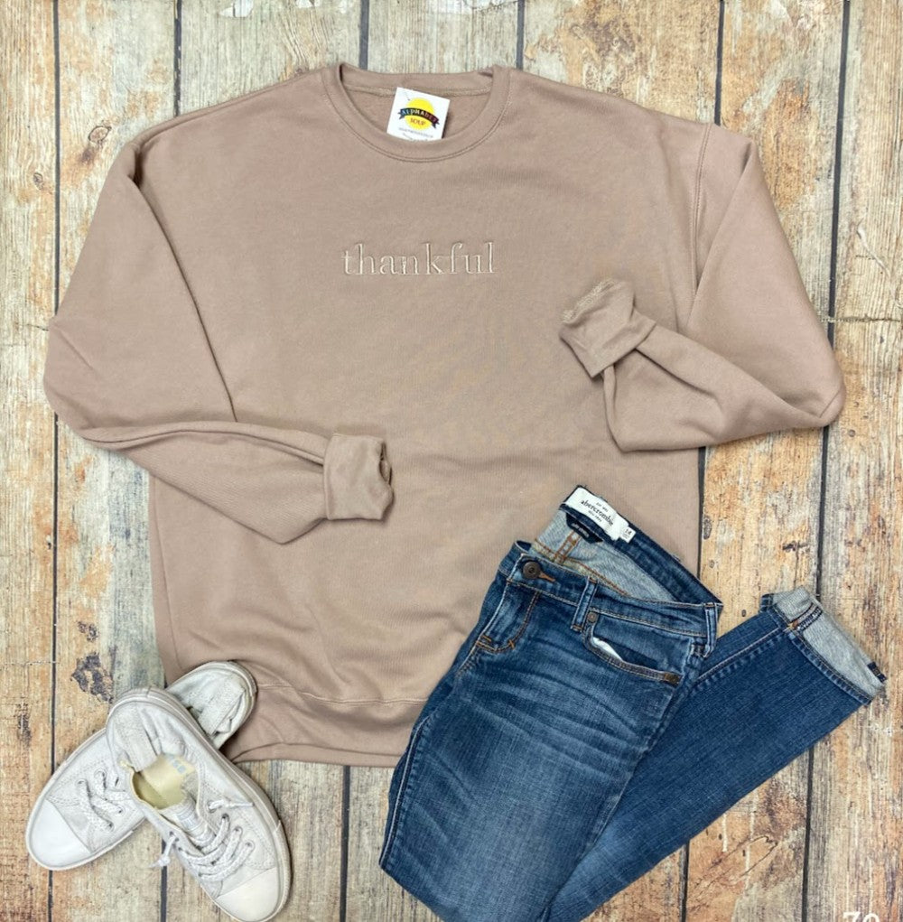 Simple Thankful Bella Canvas Sweatshirt|8120