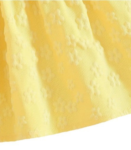 Big Bow Summer Dress - Yellow|5541
