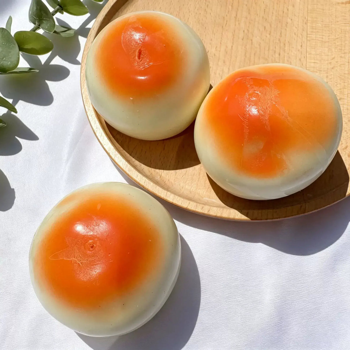 Crunchy Block-Filled Soy Milk Bun Squishy Stress Toy