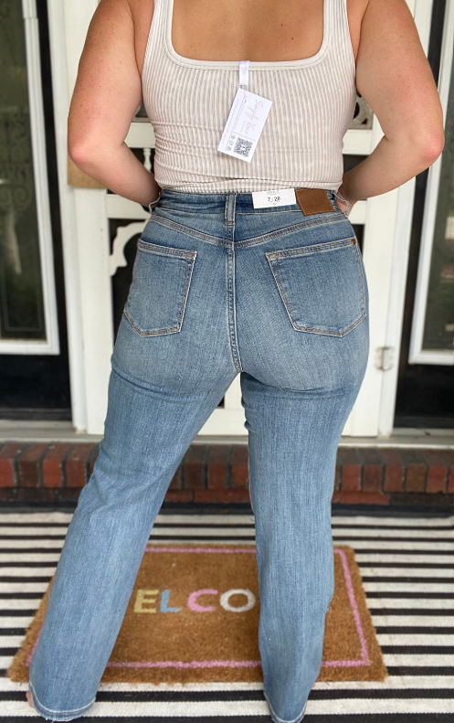 Judy Blue High Waisted Straight Fit Jean|7164