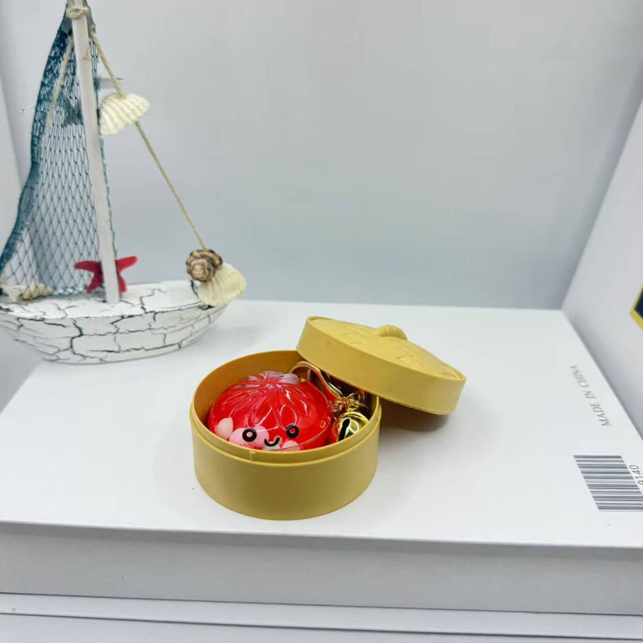 Cute Mini oil DUMPLINGS Keychain Bag Charm