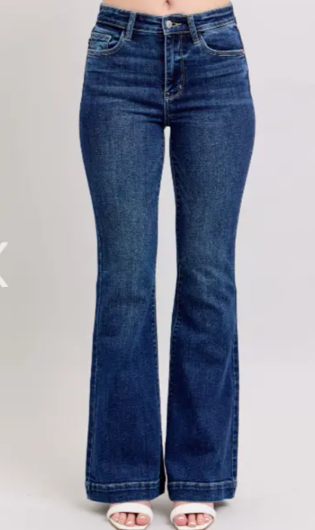 Judy Blue High Waisted Dark Flare|6801