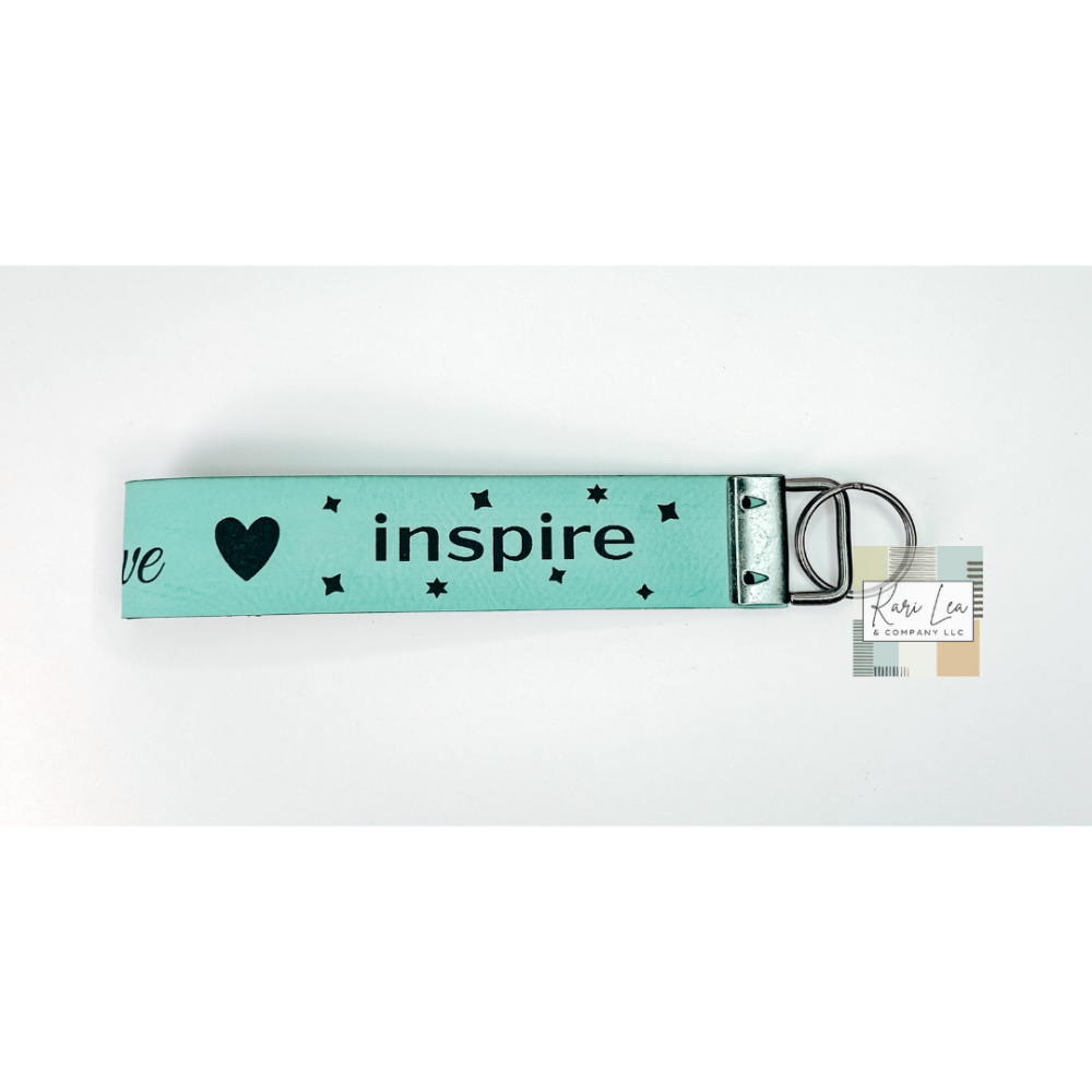 Leather Wristlet - Teacher (Teal)|8337