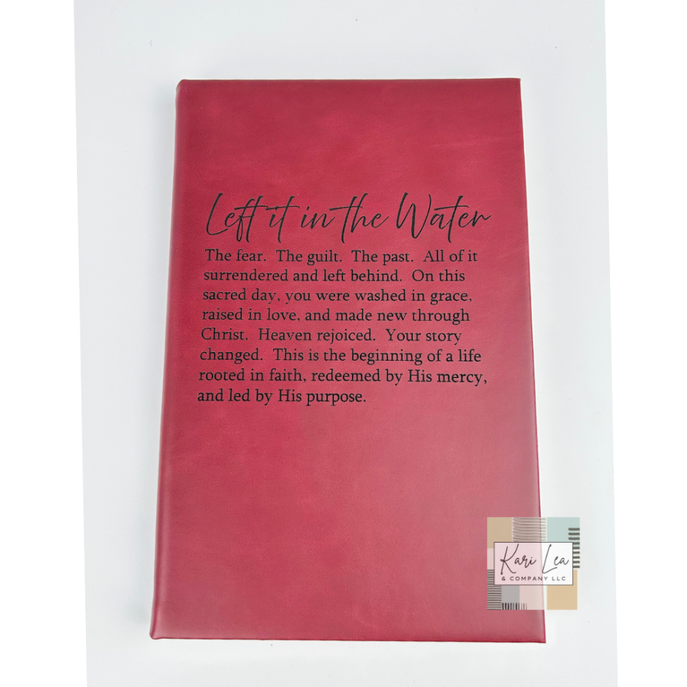 "Left it in the Water" Journal - Maroon|9085