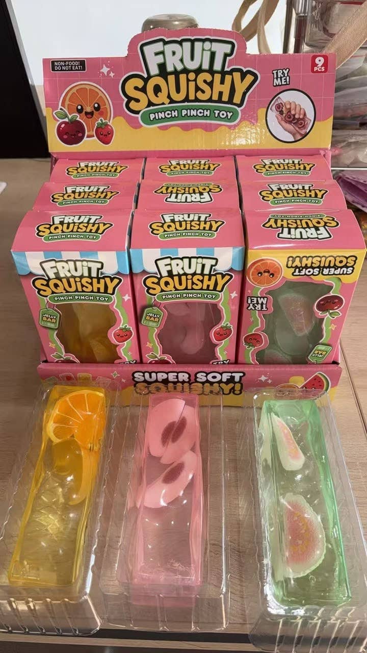 Fruity Jelly Bar Pinch Squishy- Retail Box