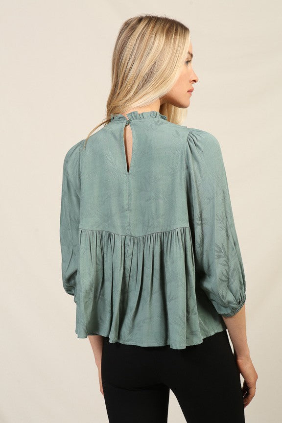 Boho Jacquard Blouse|8051