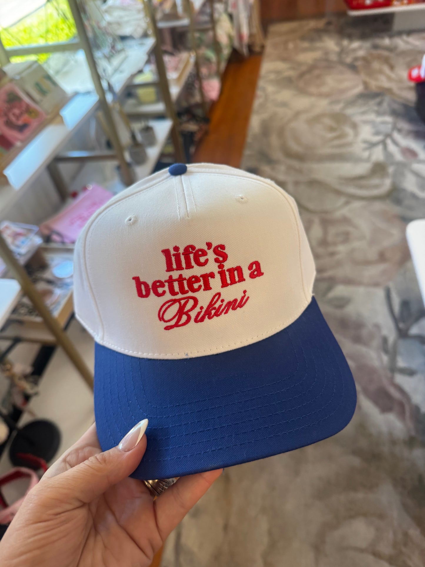 Life's better in a bikini hat