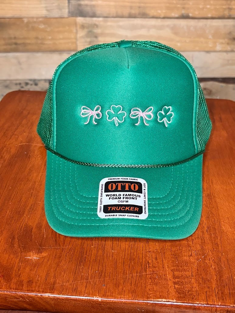 Shamrock & Bows Foam Hat|8788