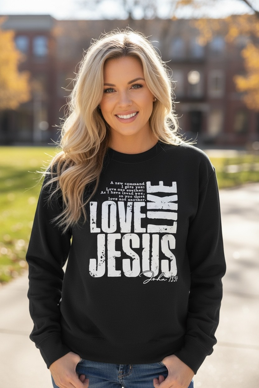 Jesus Black Sweatshirt|8714