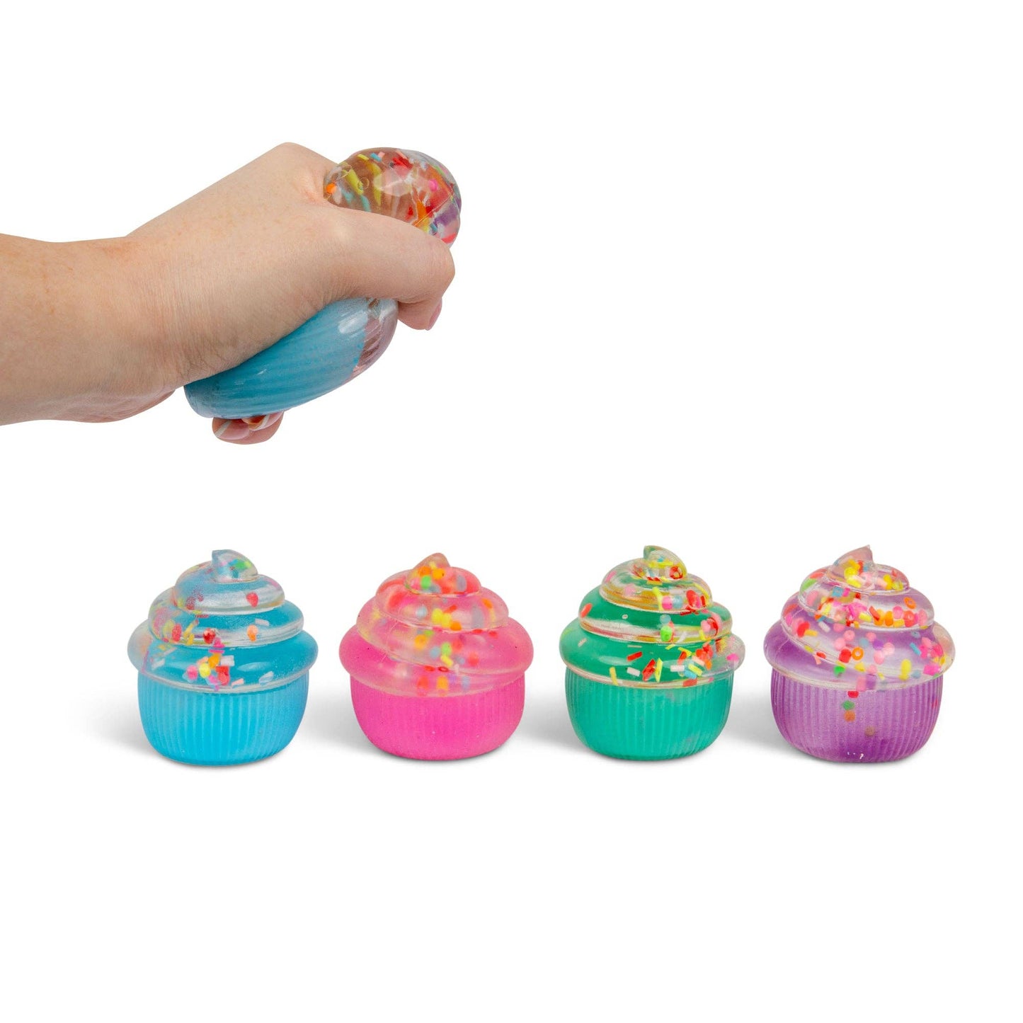 Scrunchems® Sugar Cupcake Squishy Fidget Toy 1pc Color Ship