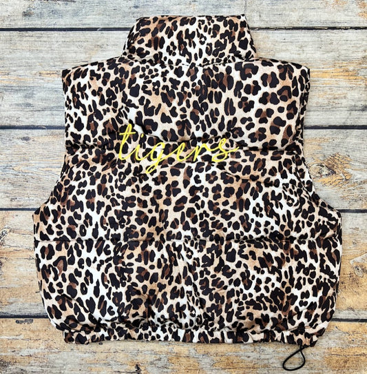 Mizzou Tigers Embroidered Leopard Vest-Medium|8107