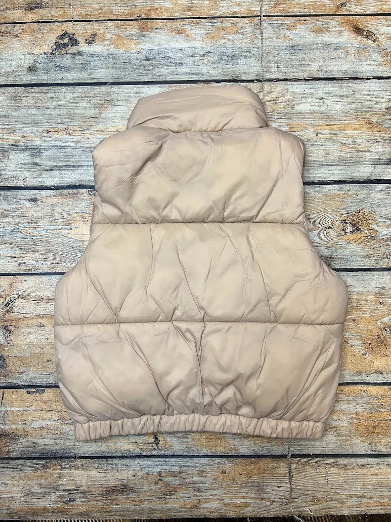 Football Khaki Puffer Vest|8111