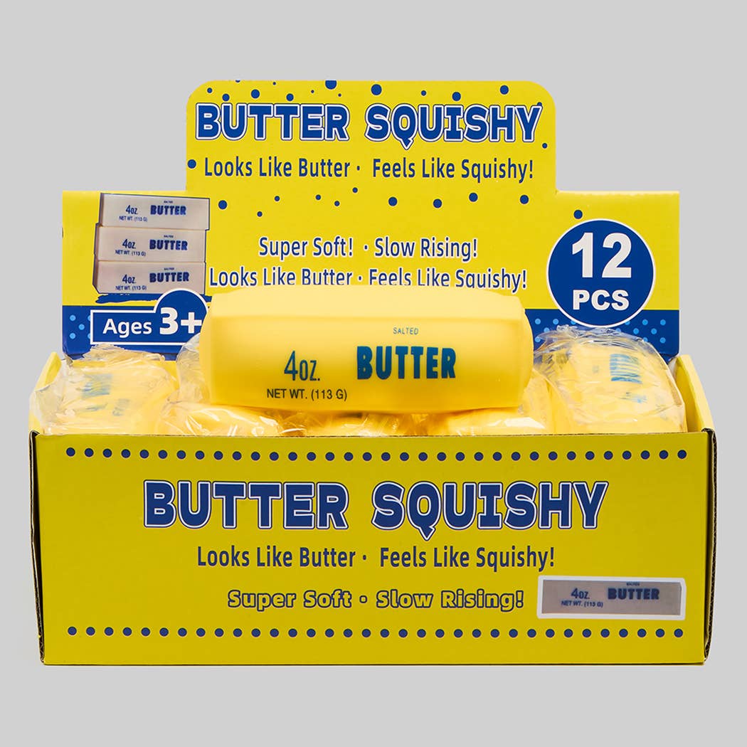 BUTTER STICK SQUISHY SENSORY TOY DOZEN PACK
