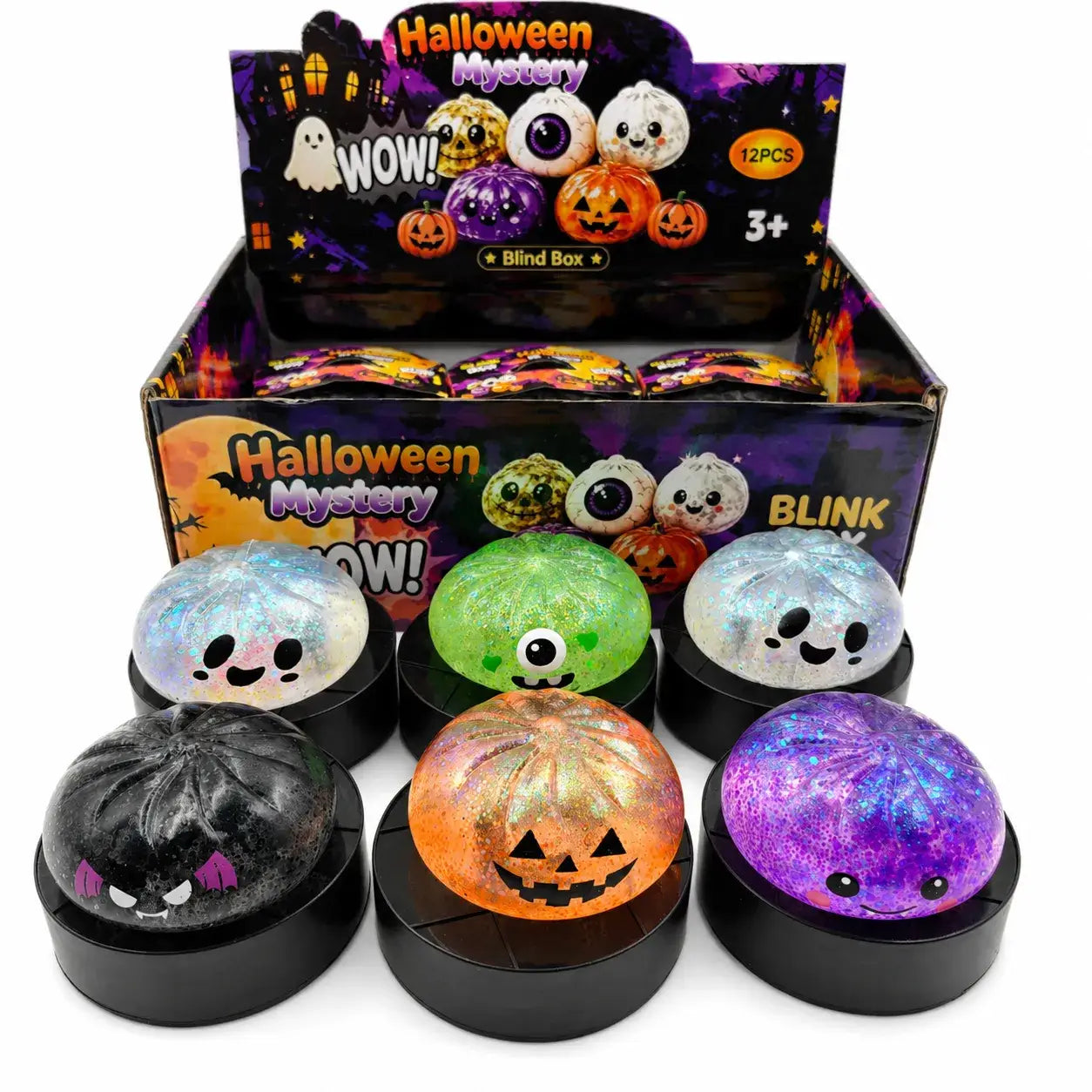 Halloween Ghost Maltose Squishy Stress Relief Toy Set