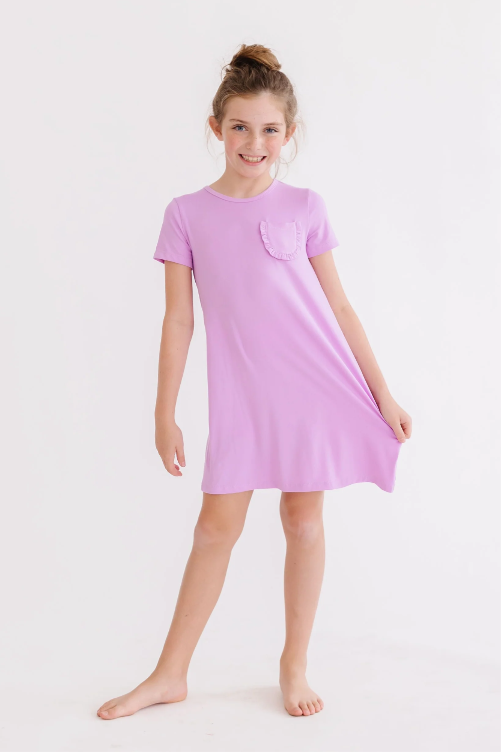 Mila & Rose Lilac T-Shirt Dress|5506