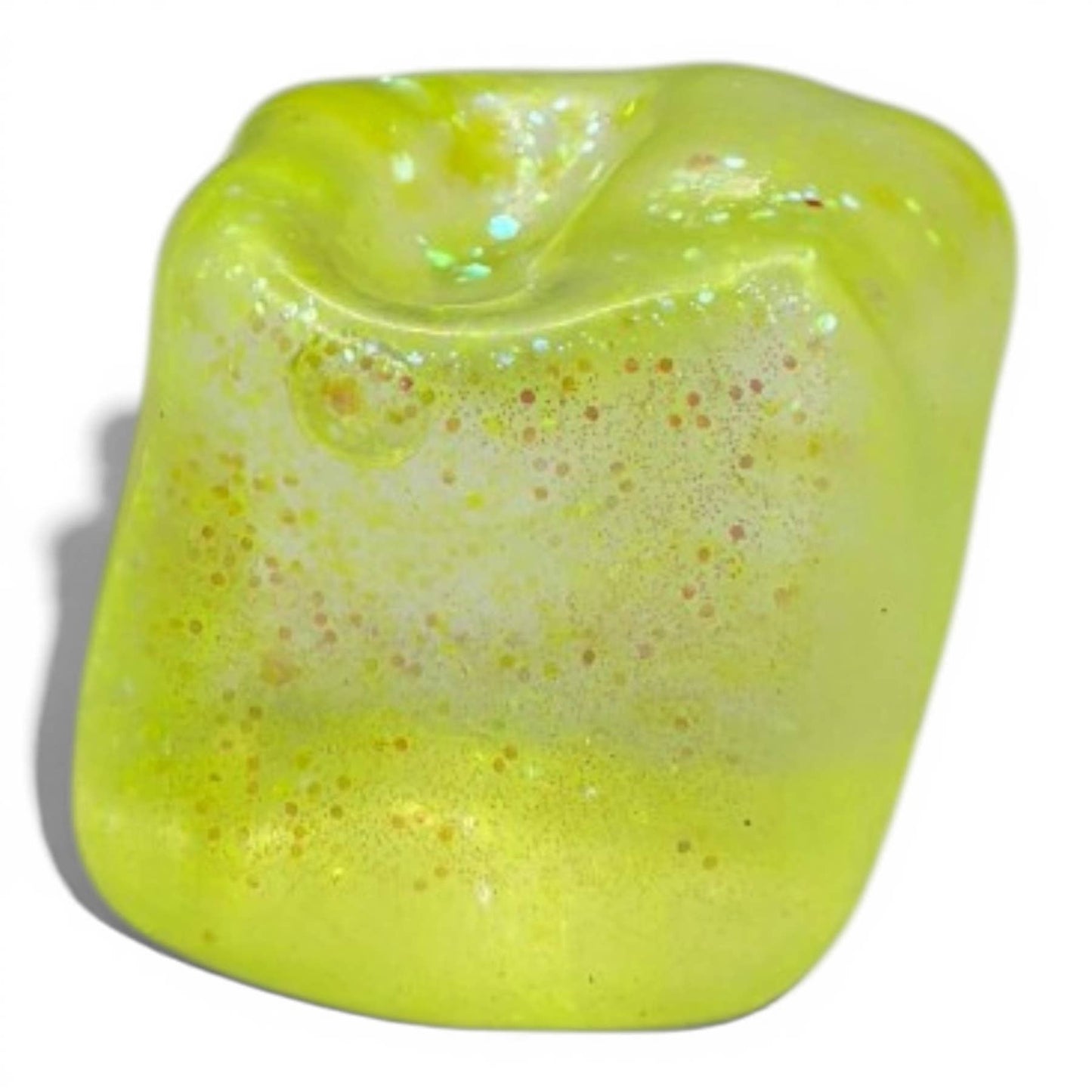 Jumbo Stress Ball Cube – Glitter Gel Sensory Fidget Toy