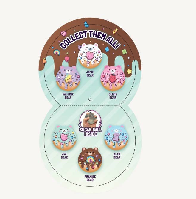Super Duper Sugar Squisher - Plush Sugar Bear Donuts