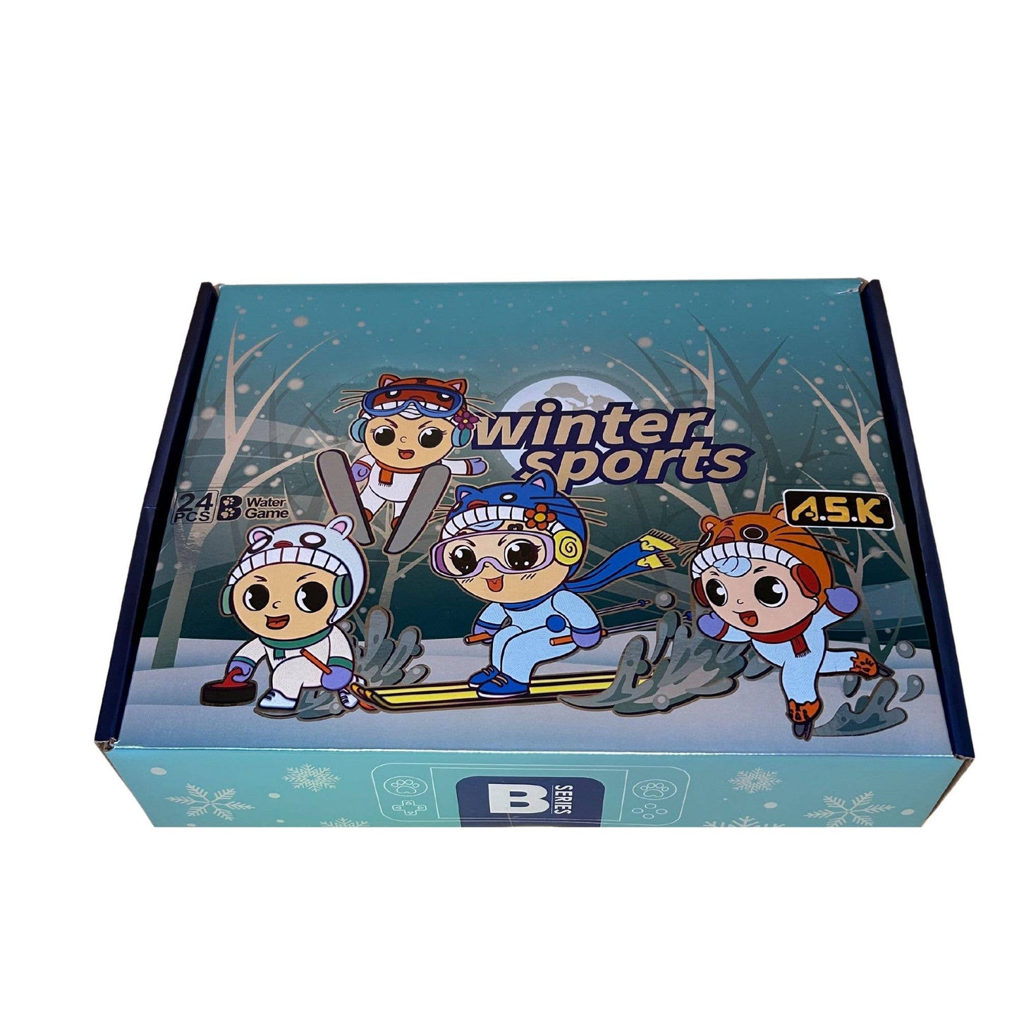 A.S.K WaterPad Game Winter Sport Series 24CT Counter Display