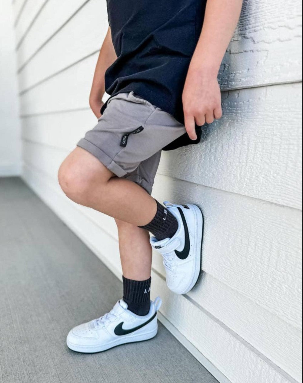 Eclipse kids-Bamboo Shorts - Gunmetal|5791