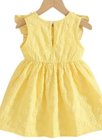 Big Bow Summer Dress - Yellow|5539