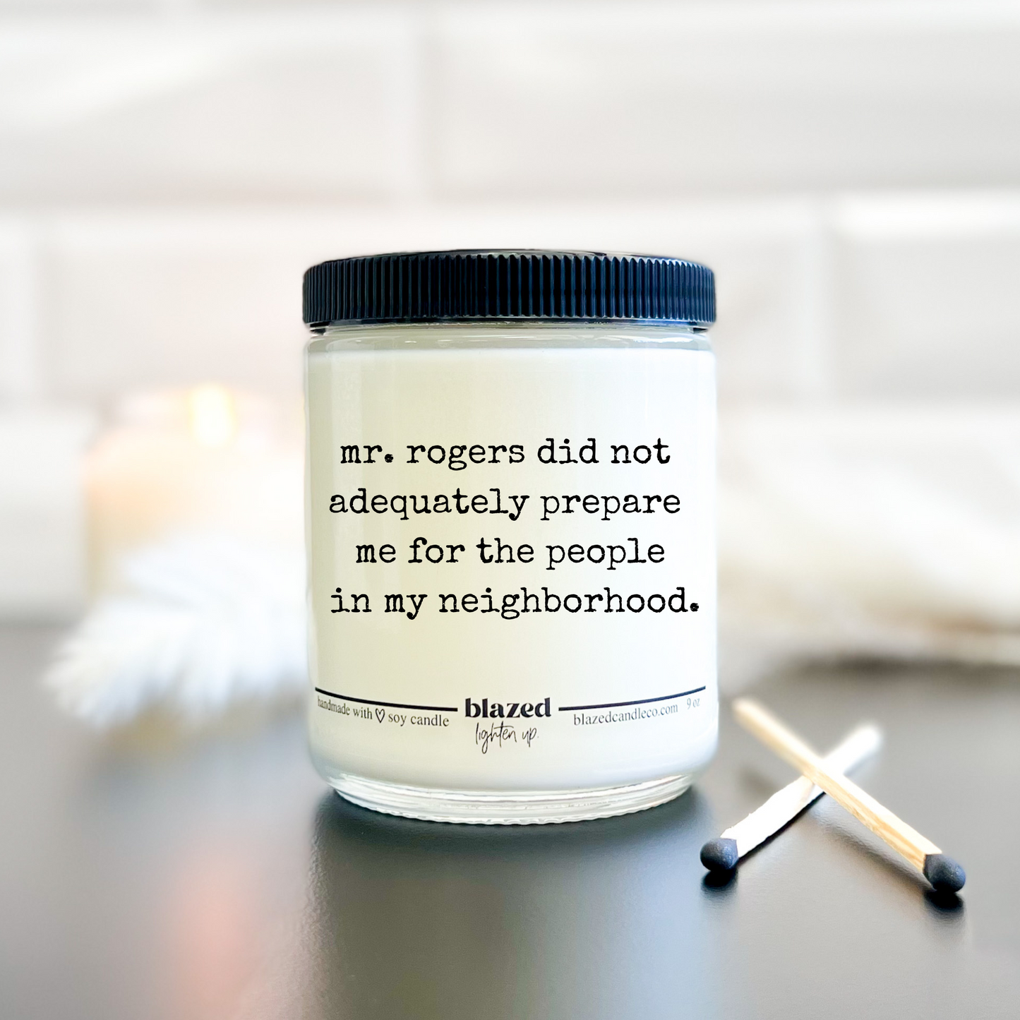 Mr. Rogers Candle