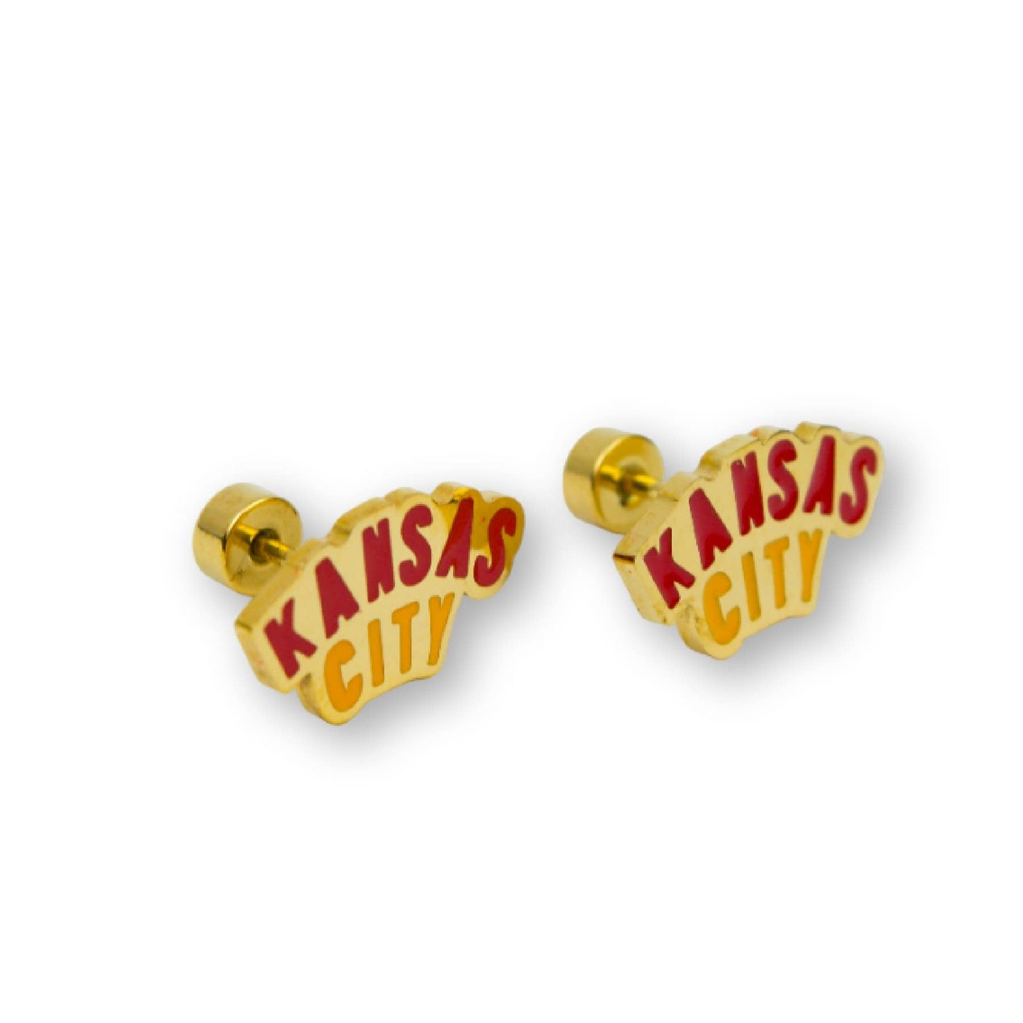 Kansas City Enamel Stud Earrings