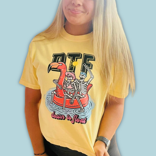 "DTF - Down To Float" Boxy Tee