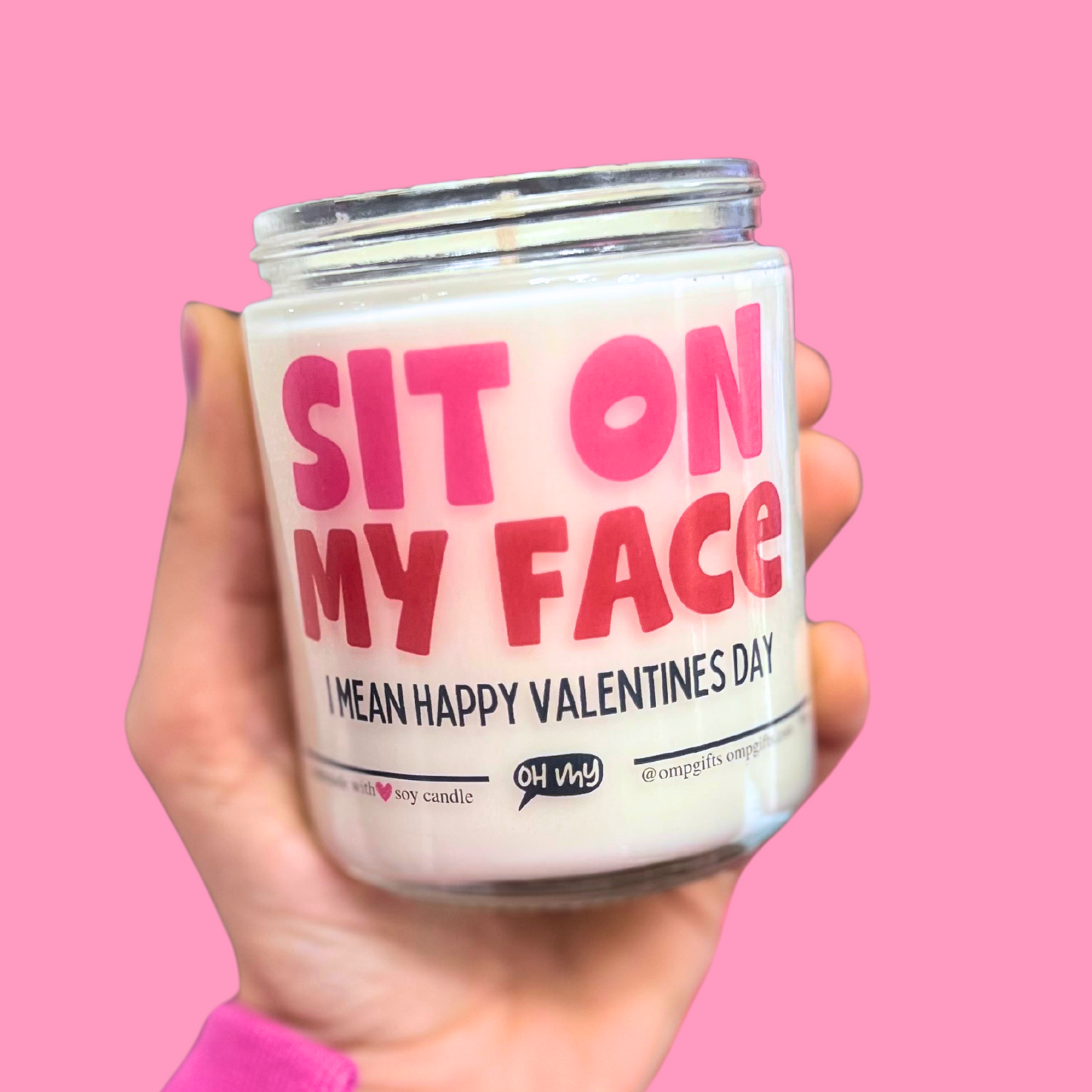 "Sit On My Face" Valentine Candle