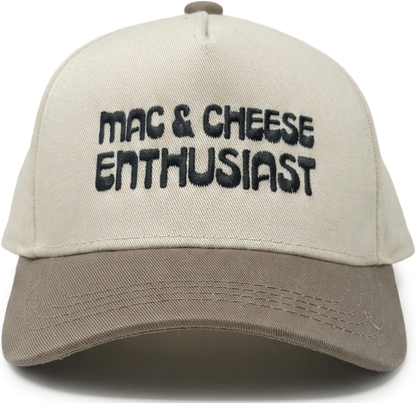 Kids/Baby 2-Tone Cap: Mac & Cheese Enthusiast - Khaki/Beige