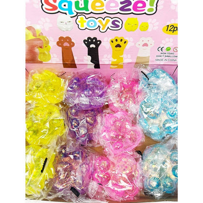 Large Sugary Glittered Paw Squishy Toy
