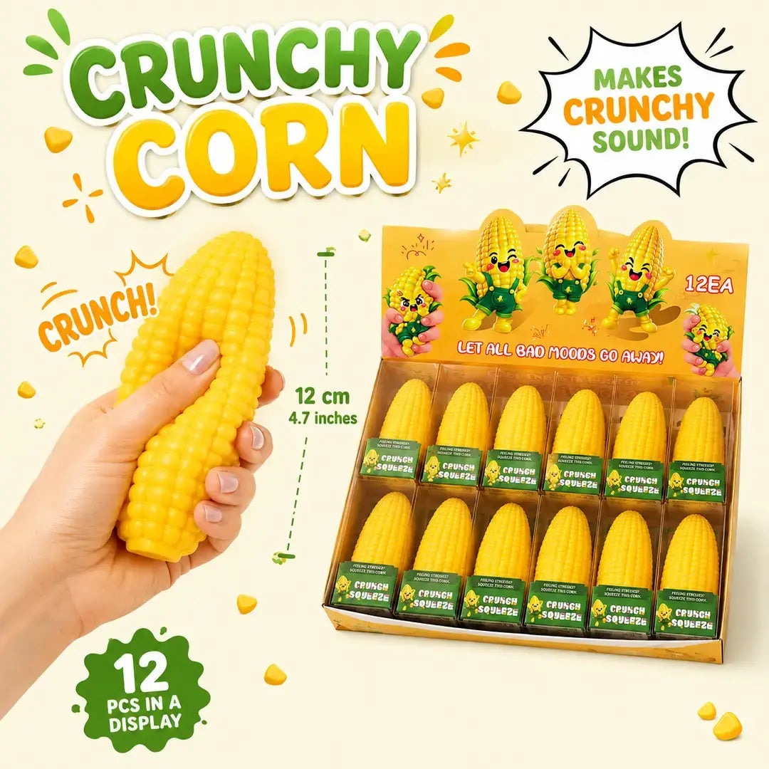 Crunchy Corn Squeeze ASMR Crunch Squishy Stress Toy