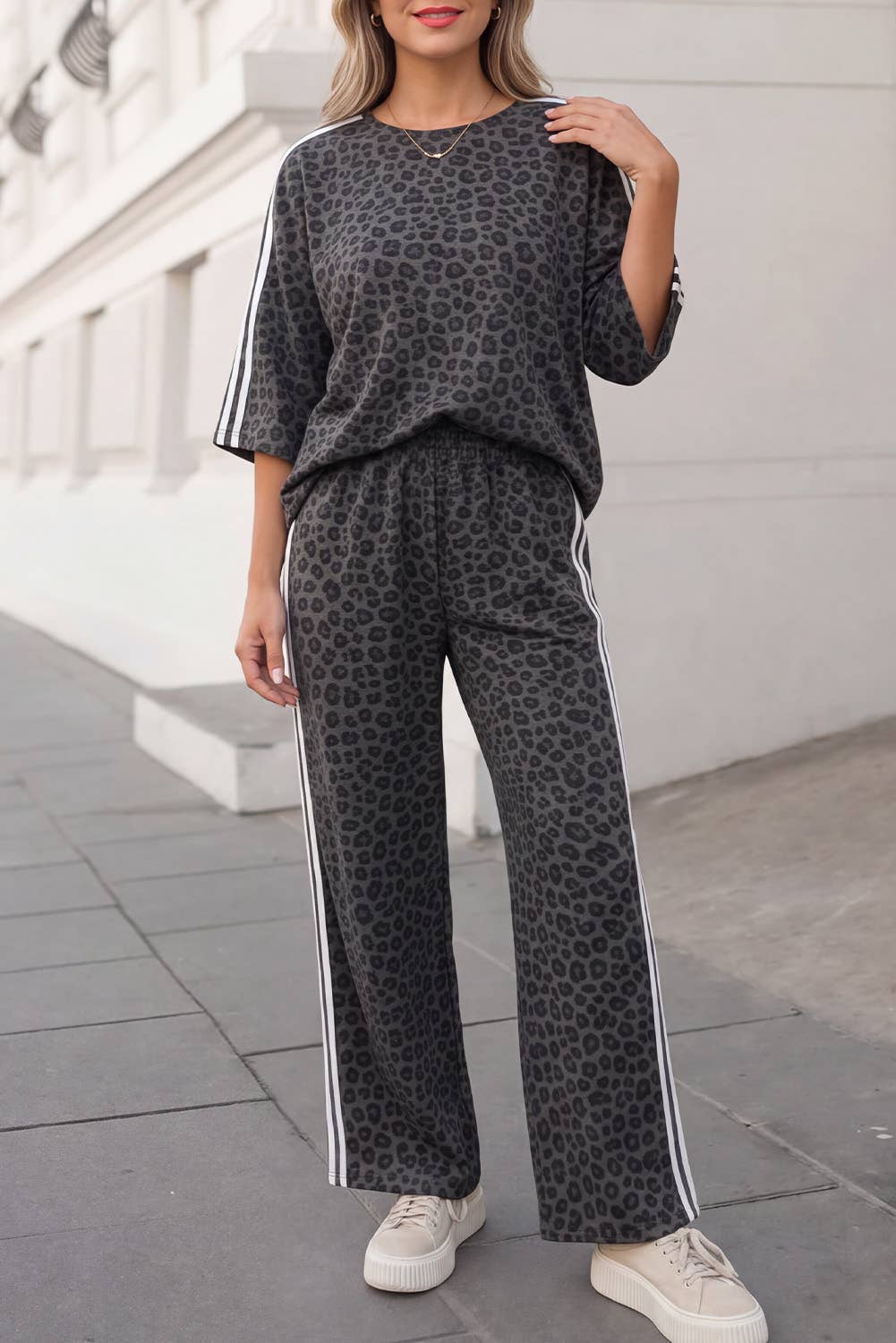 Leopard / Camo / Mallard Striped Detail Pants Set | S-4X