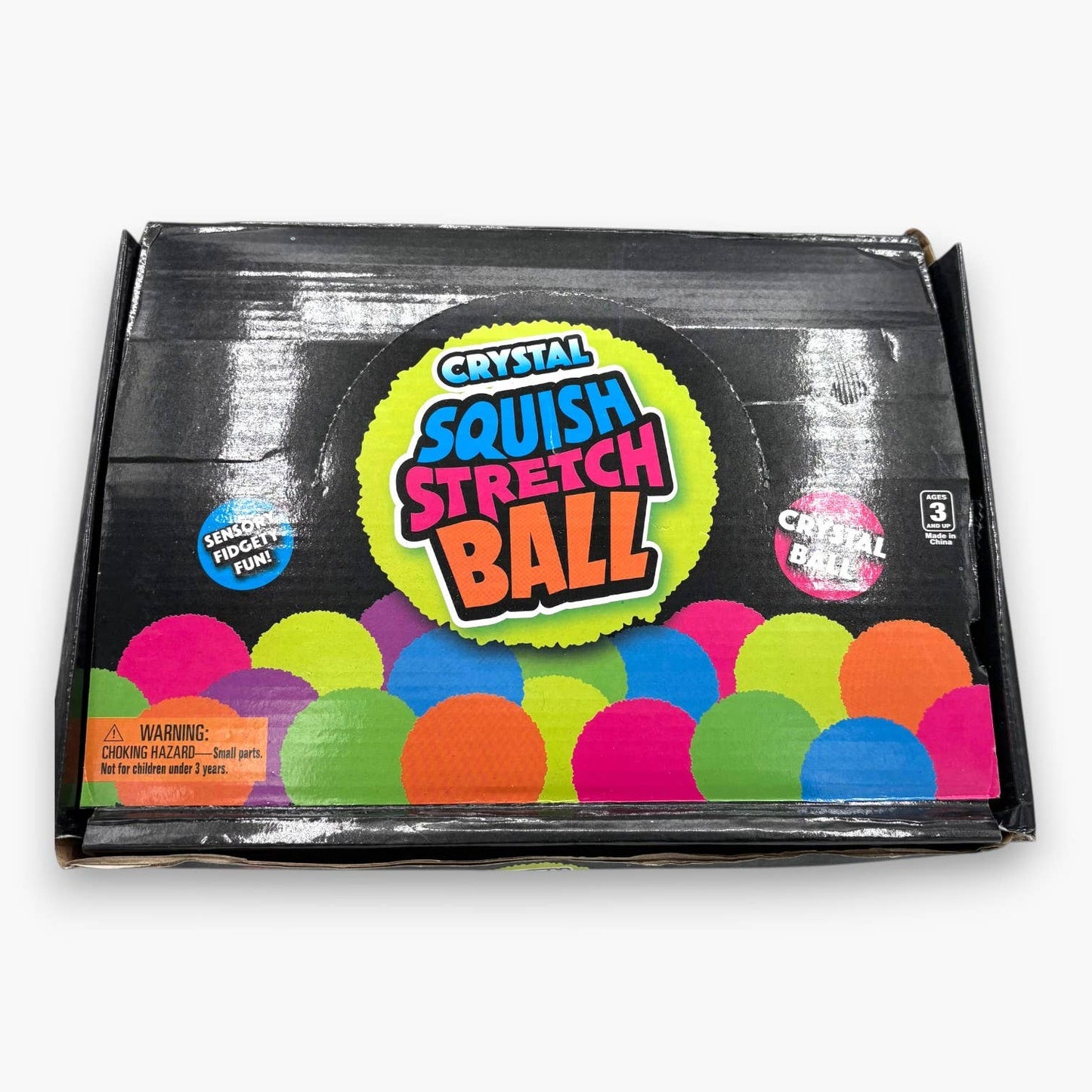 Crystal Squish Stretch Ball Snowflakes