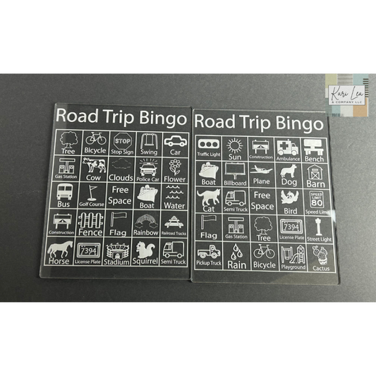 Road Trip Bingo - Acrylic Travel Game|9154