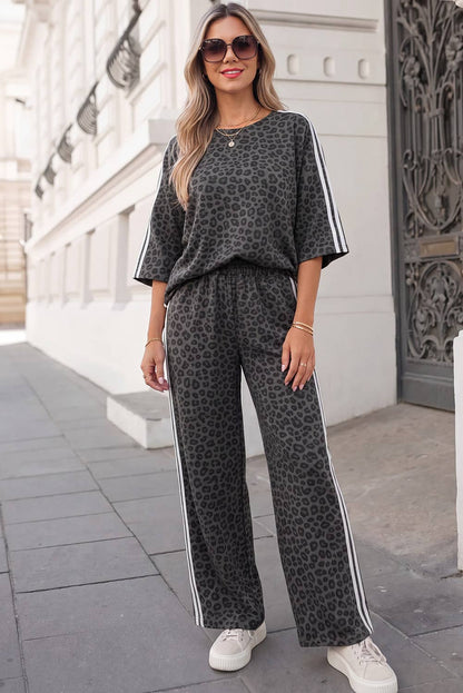 Leopard / Camo / Mallard Striped Detail Pants Set | S-4X