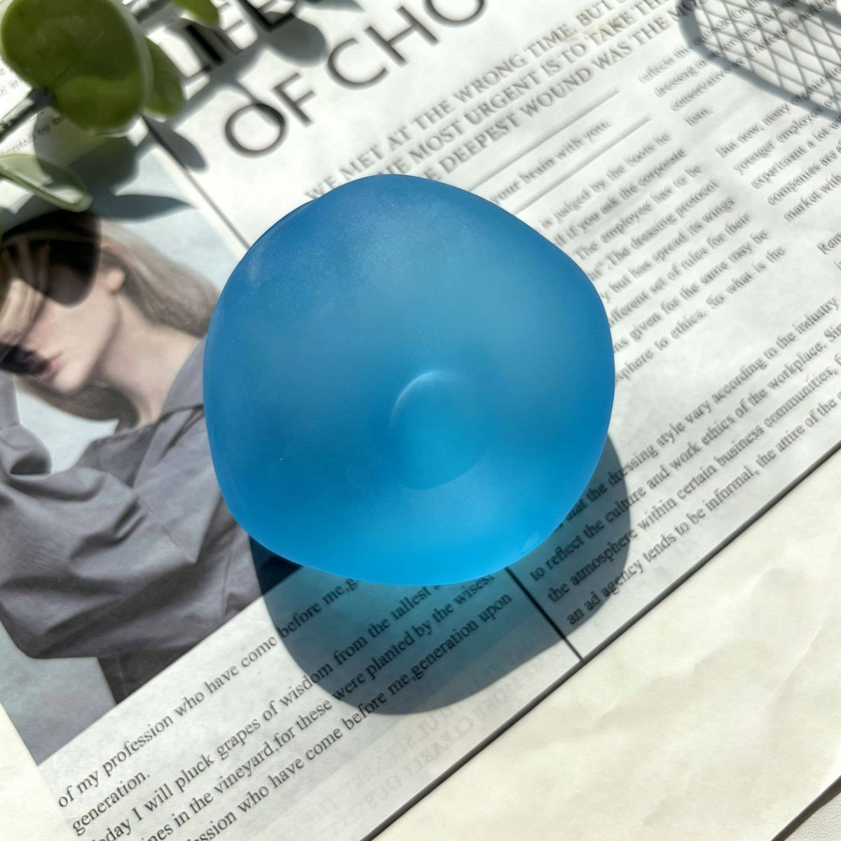 Moldable Frosted Coconut Oil–Style Squishy Stress Ball