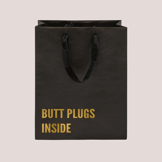 “Butt Plugs Inside” Funny Gift Bag|3479