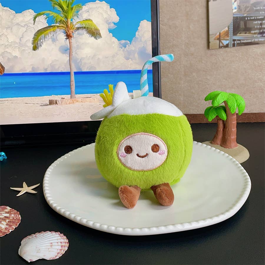 Summer Vacation seaside Coconut keychain Souvenir small gift