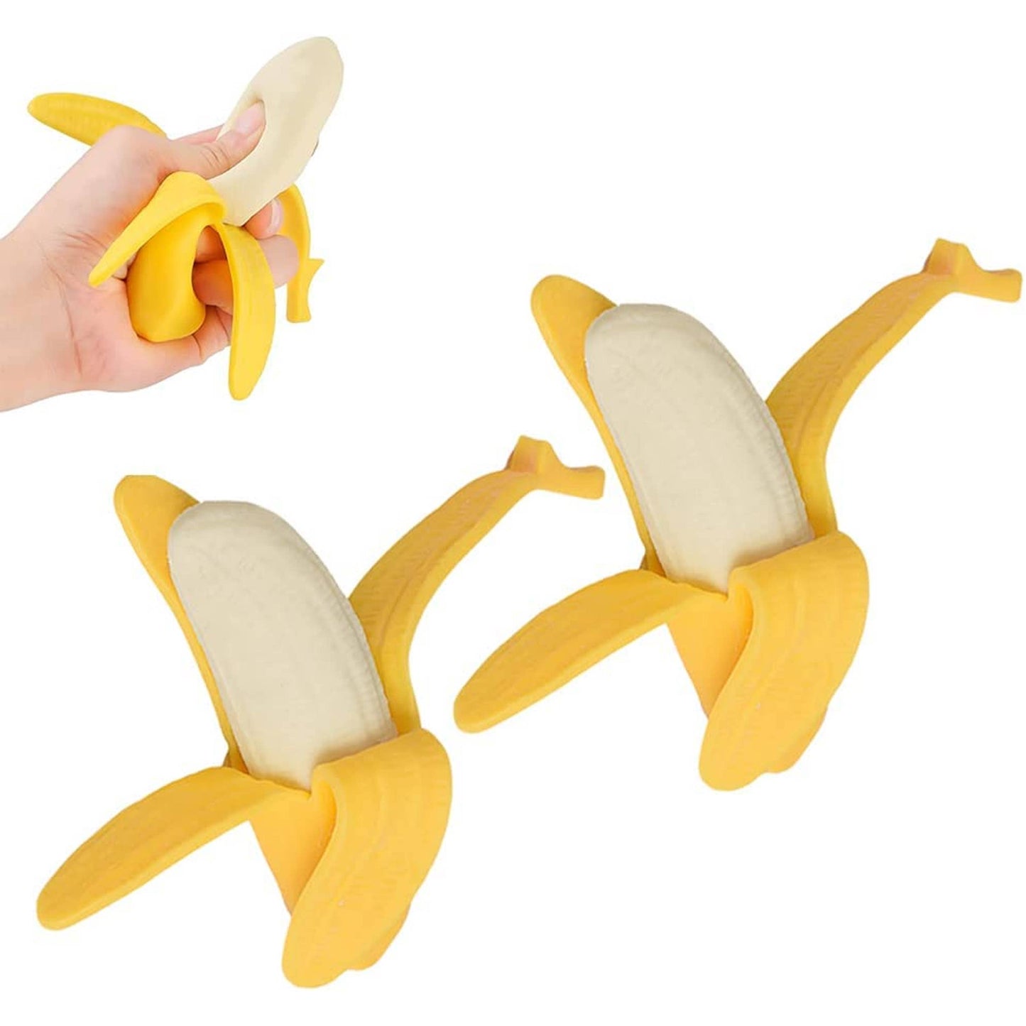 Banana Squishy Fidget Toy – Stretchy Stress Relief