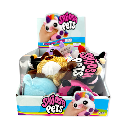 Smoosh Pets Soft Squishy Plush Ball Assortment - 12/Display