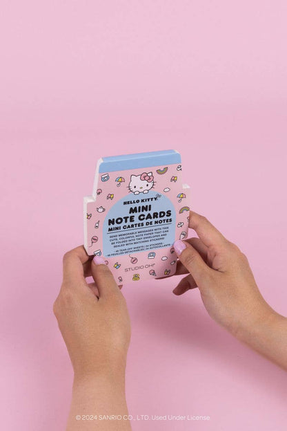 Hello Kitty Classic Pink Mini Note Cards with Stickers