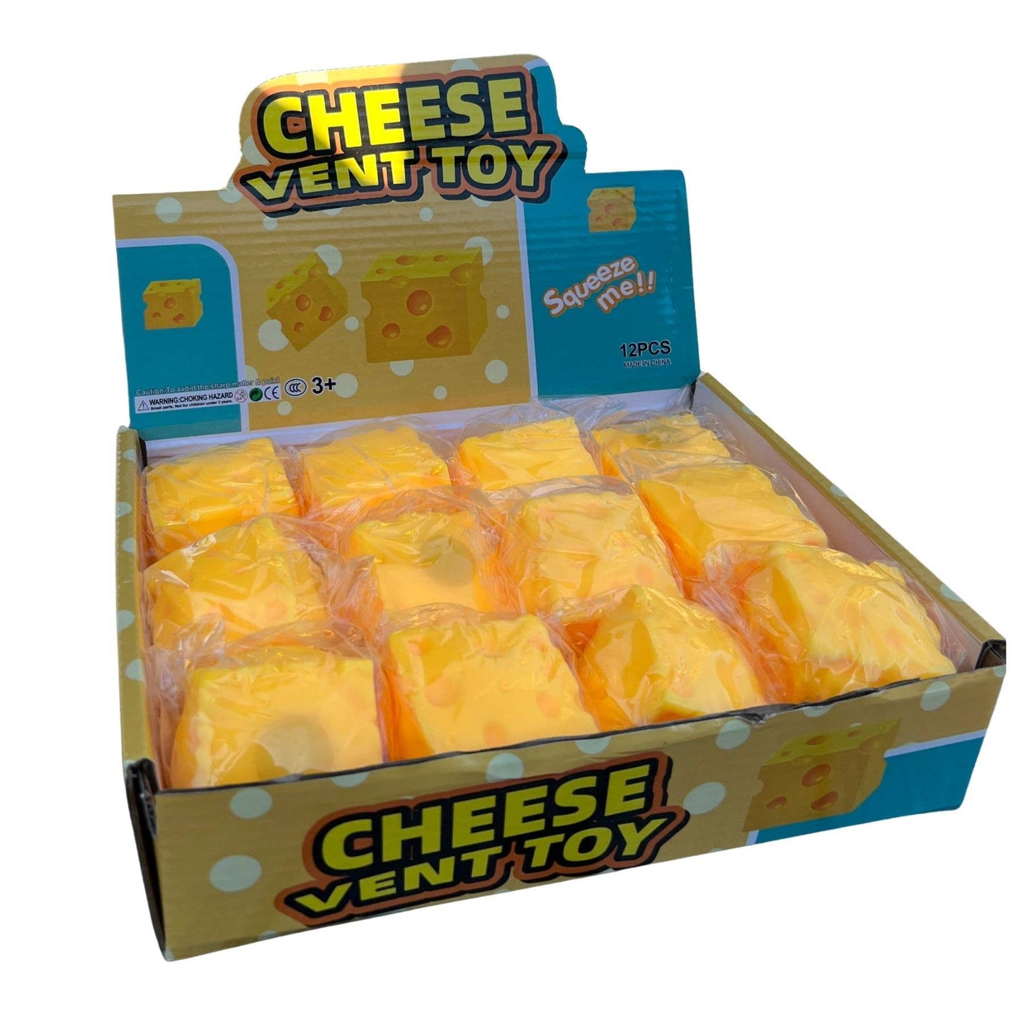 Cheese Vent Toy – Viral Cheese Squishy Stress Toys