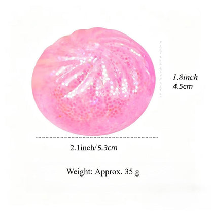 Sparkle Bead Filled Dumpling Shape Fidget Stress Toy
