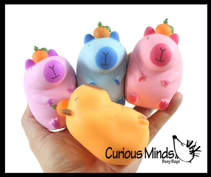 1 Capybara Stretchy Sand Filled - Lover Sensory Fidget Toy W
