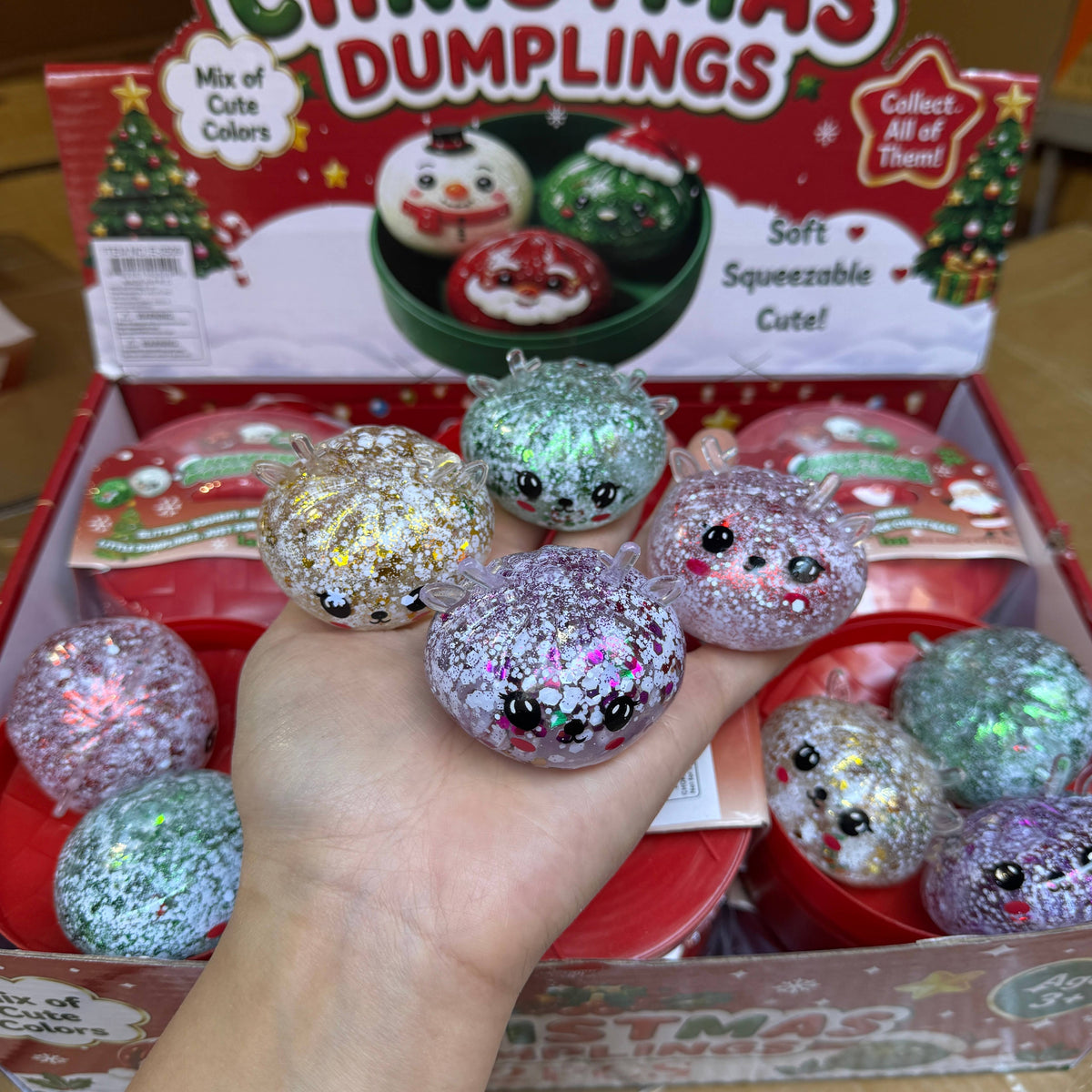 WRAPPED 3-in-1 Mini SS Reindeer Dumpling 12/pk | A036