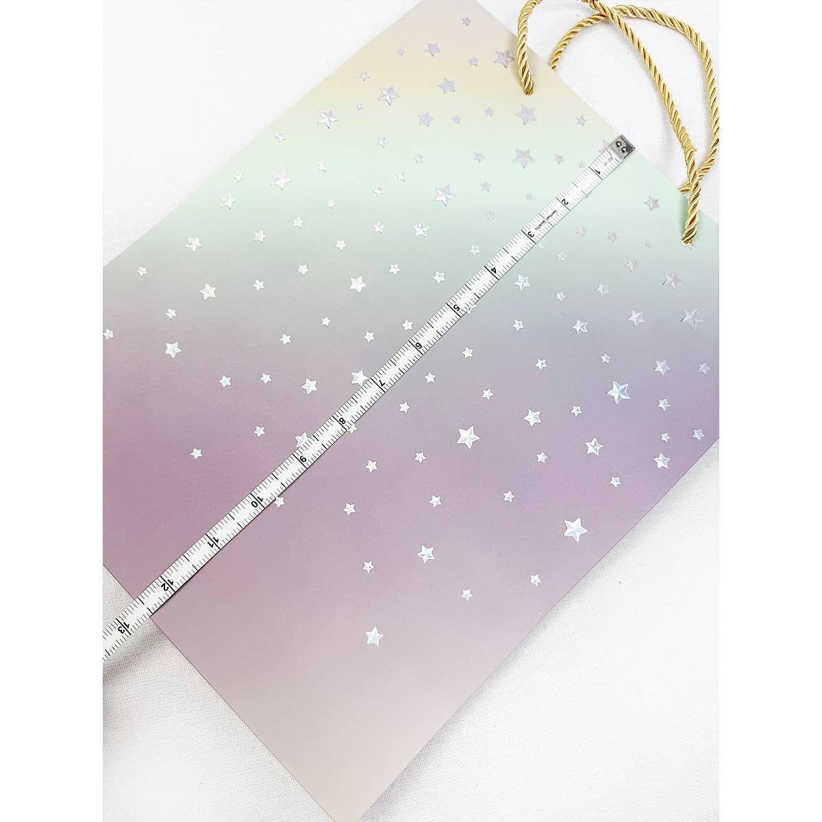 Ombre Star Design Embossed Gift Bag